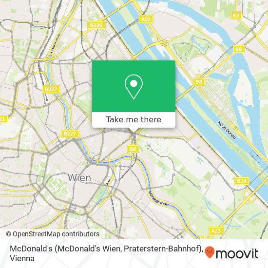 McDonald's (McDonald's Wien, Praterstern-Bahnhof) map