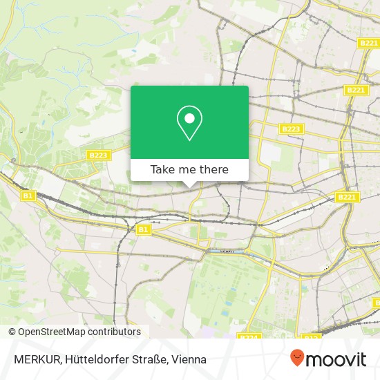 MERKUR, Hütteldorfer Straße map