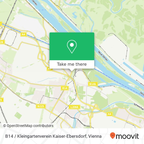 B14 / Kleingartenverein Kaiser-Ebersdorf map