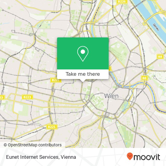 Eunet Internet Services map