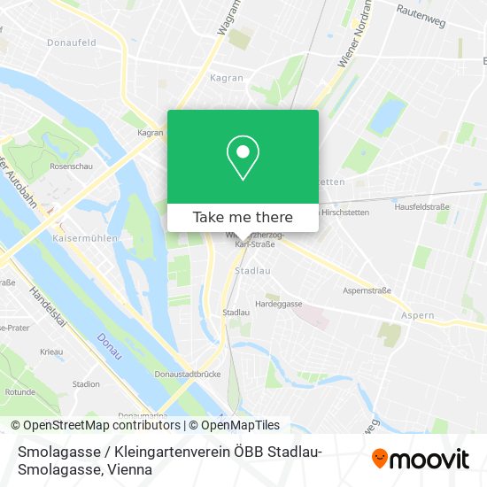 Smolagasse / Kleingartenverein ÖBB Stadlau-Smolagasse map