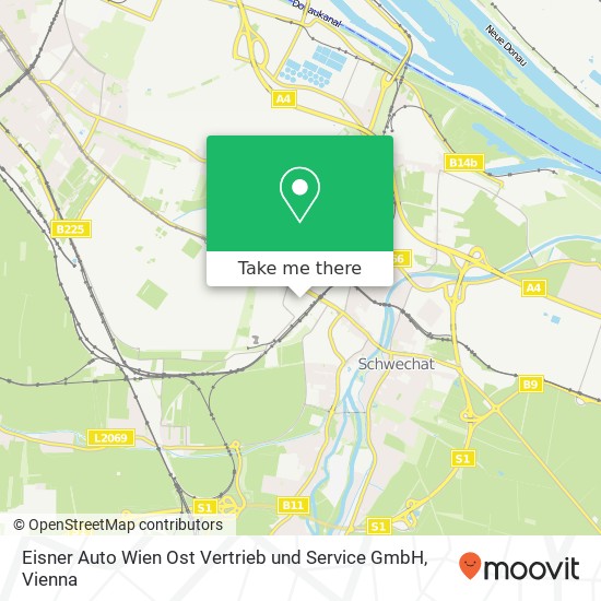 Eisner Auto Wien Ost Vertrieb und Service GmbH map