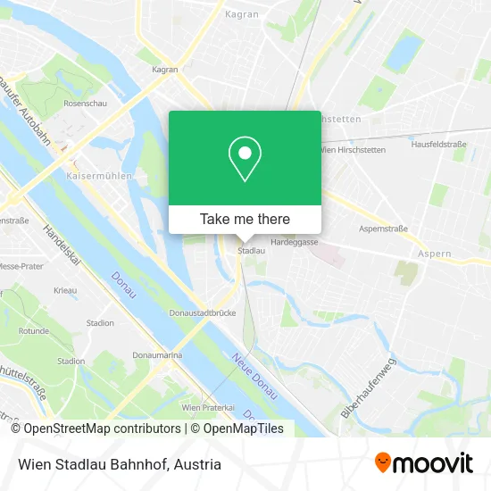 Wien Stadlau Bahnhof map