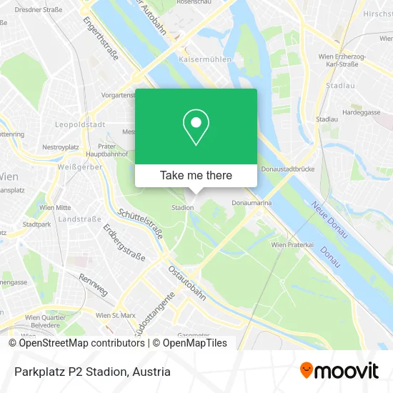 Parkplatz P2 Stadion map