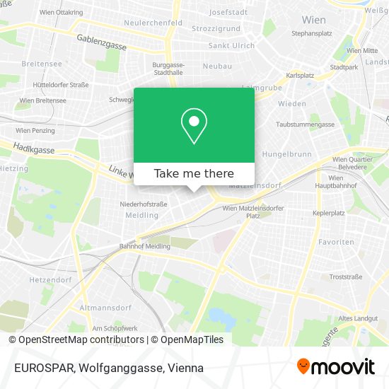 EUROSPAR, Wolfganggasse map