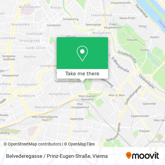Belvederegasse / Prinz-Eugen-Straße map