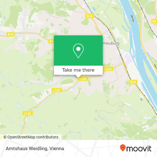 Amtshaus Weidling map