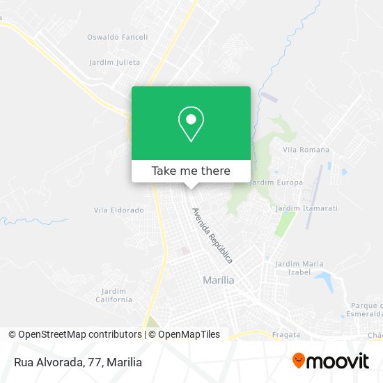 Mapa Rua Alvorada, 77