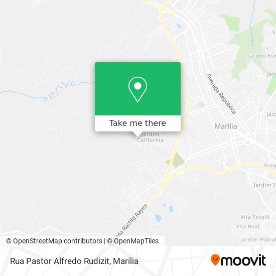 Mapa Rua Pastor Alfredo Rudizit