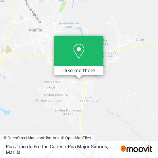 Rua João de Freitas Caires / Rua Major Simões map