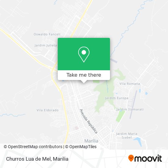Churros Lua de Mel map