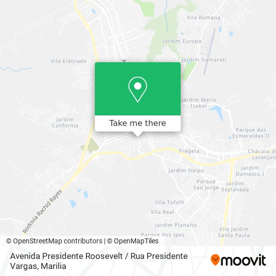 Avenida Presidente Roosevelt / Rua Presidente Vargas map