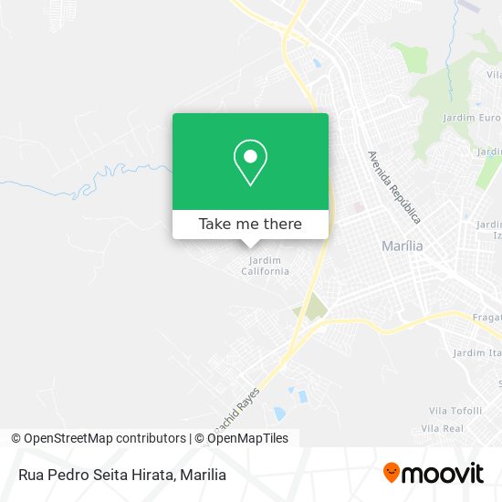 Mapa Rua Pedro Seita Hirata