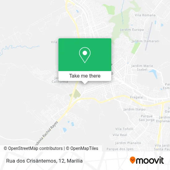 Rua dos Crisântemos, 12 map