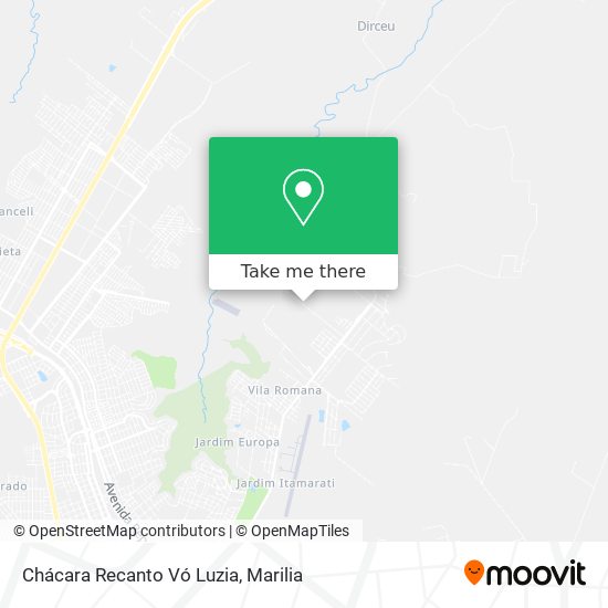 Chácara Recanto Vó Luzia map