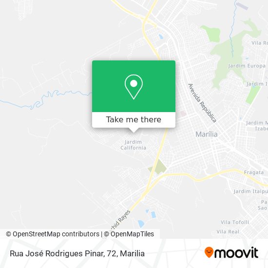 Mapa Rua José Rodrigues Pinar, 72