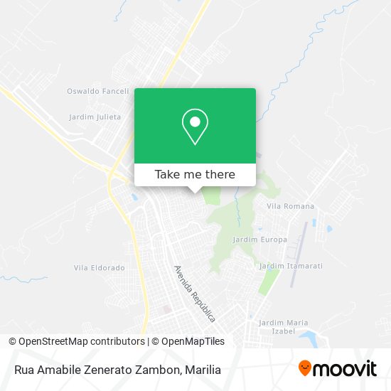 Rua Amabile Zenerato Zambon map