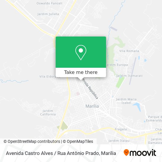 Mapa Avenida Castro Alves / Rua Antônio Prado