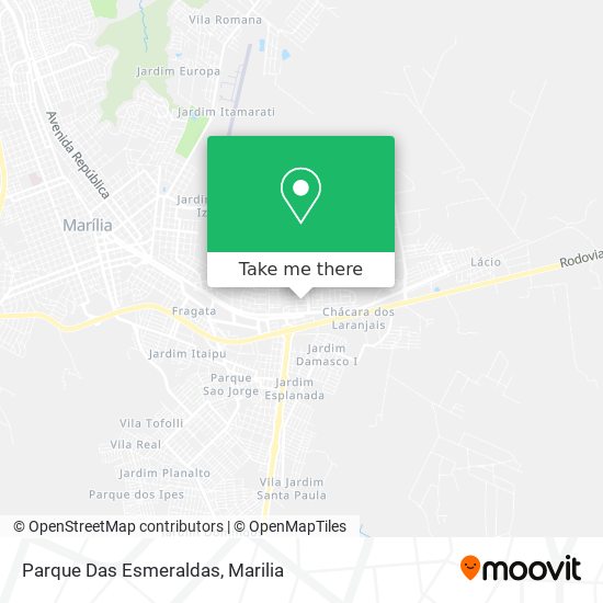 Parque Das Esmeraldas map