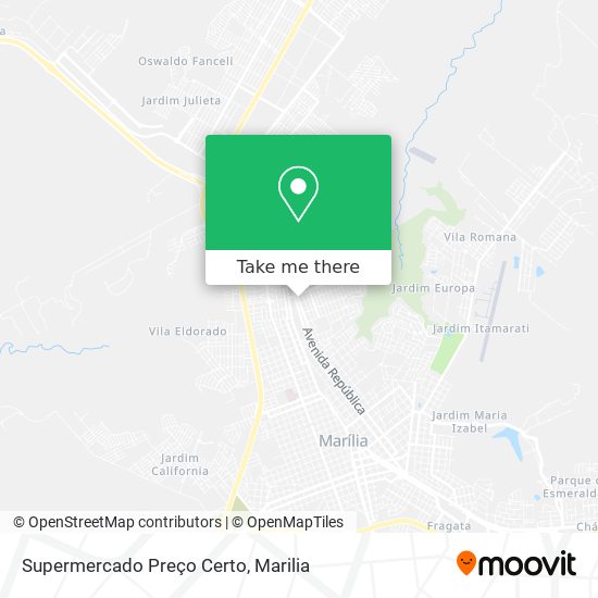 Mapa Supermercado Preço Certo