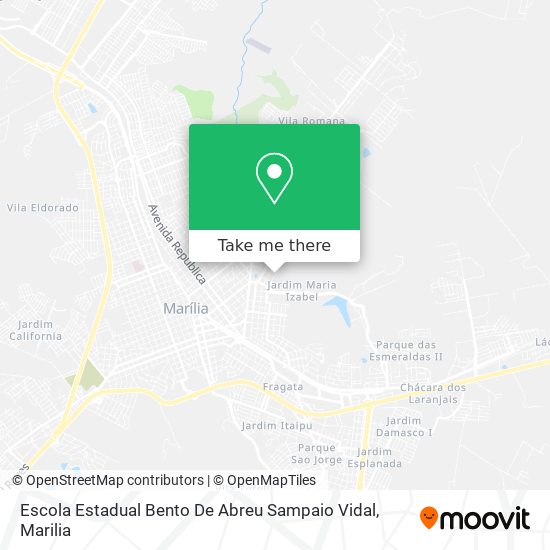 Escola Estadual Bento De Abreu Sampaio Vidal map