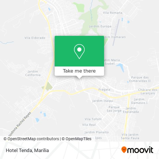 Hotel Tenda map