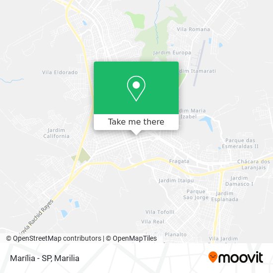 Marília - SP map