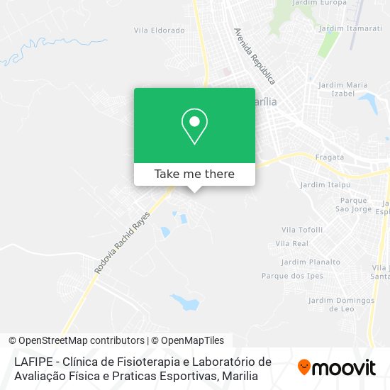 LAFIPE - Clínica de Fisioterapia e Laboratório de Avaliação Física e Praticas Esportivas map