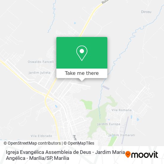 Igreja Evangélica Assembleia de Deus - Jardim Maria Angélica - Marília / SP map