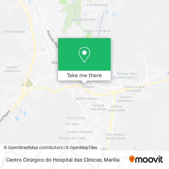 Centro Cirúrgico do Hospital das Clínicas map