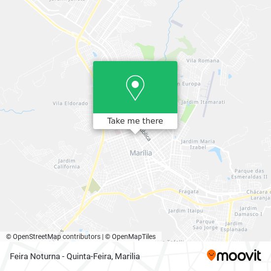 Feira Noturna - Quinta-Feira map