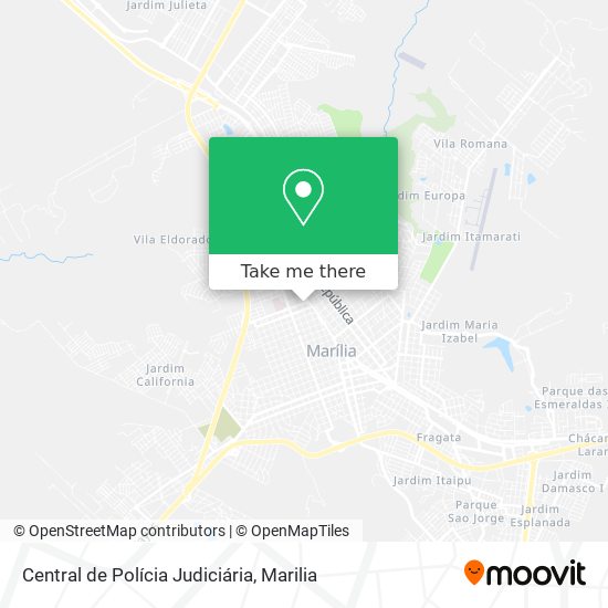Central de Polícia Judiciária map