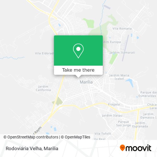 Mapa Rodoviária Velha