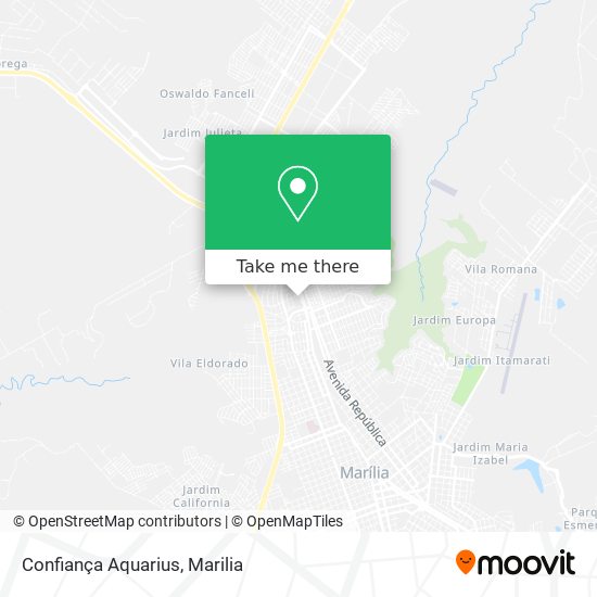 Confiança Aquarius map