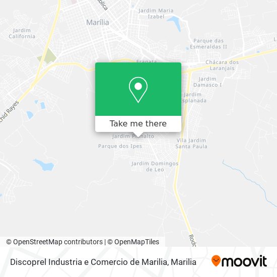 Discoprel Industria e Comercio de Marilia map