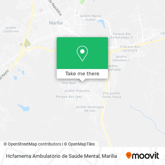 Hcfamema Ambulatório de Saúde Mental map