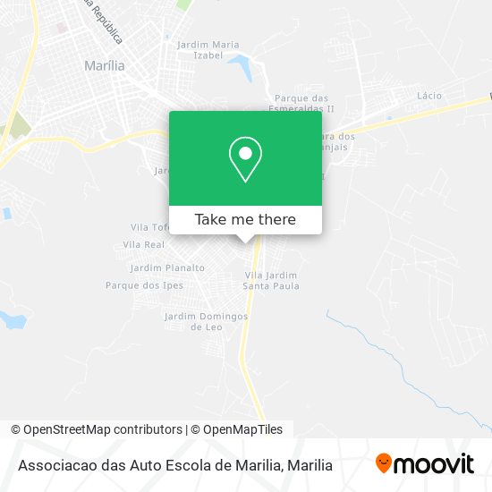 Associacao das Auto Escola de Marilia map