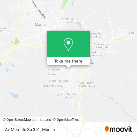Av Mem de Sá 301 map