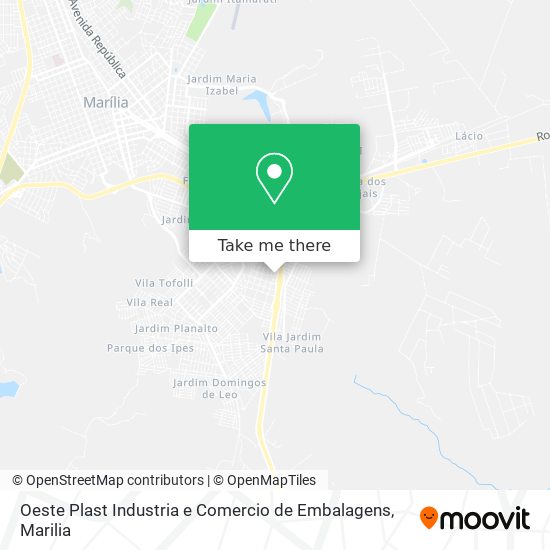 Oeste Plast Industria e Comercio de Embalagens map