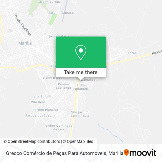 Mapa Grecco Comércio de Peças Para Automoveis