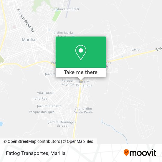 Fatlog Transportes map