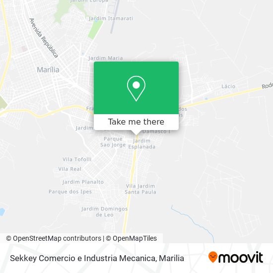 Sekkey Comercio e Industria Mecanica map