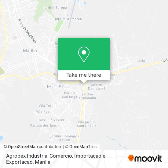 Agropex Industria, Comercio, Importacao e Exportacao map
