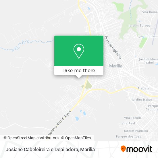 Mapa Josiane Cabeleireira e Depiladora