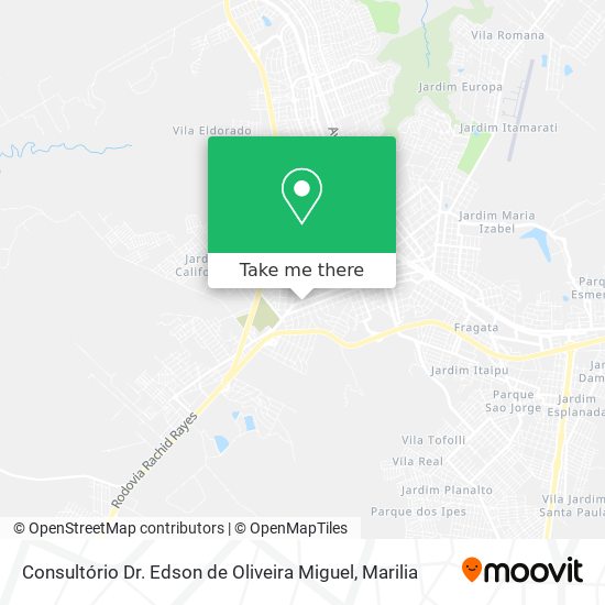 Mapa Consultório Dr. Edson de Oliveira Miguel