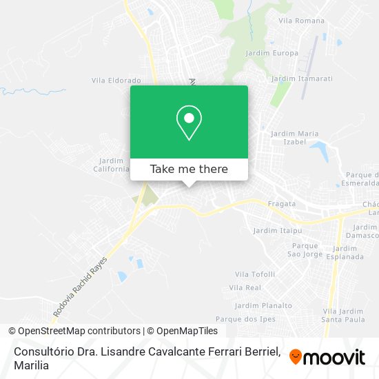 Consultório Dra. Lisandre Cavalcante Ferrari Berriel map