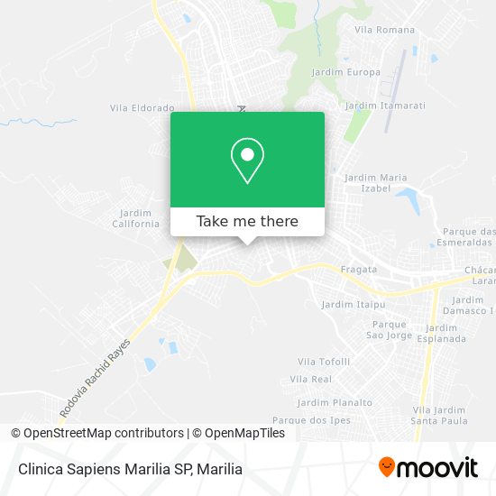 Clinica Sapiens Marilia SP map