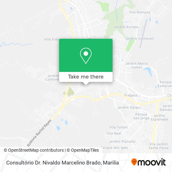 Consultório Dr. Nivaldo Marcelino Brado map