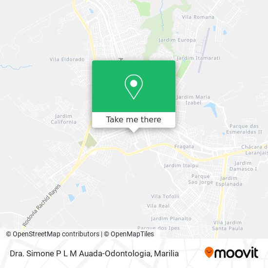 Dra. Simone P L M Auada-Odontologia map