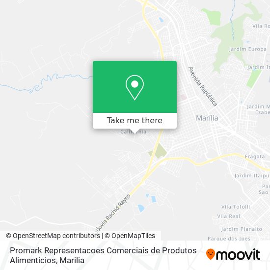 Promark Representacoes Comerciais de Produtos Alimenticios map